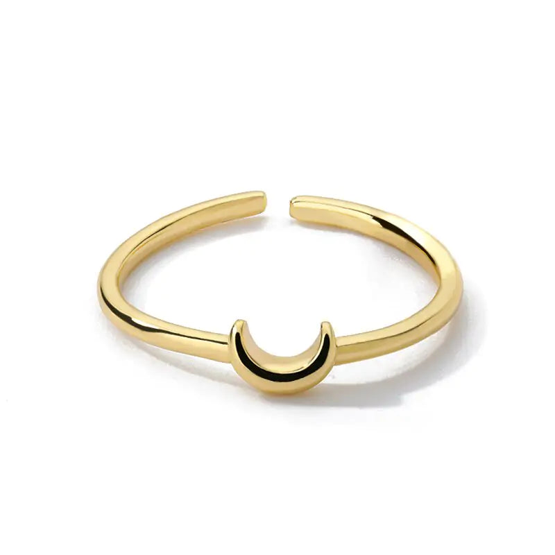 Small Crescent Aesthetic Ring