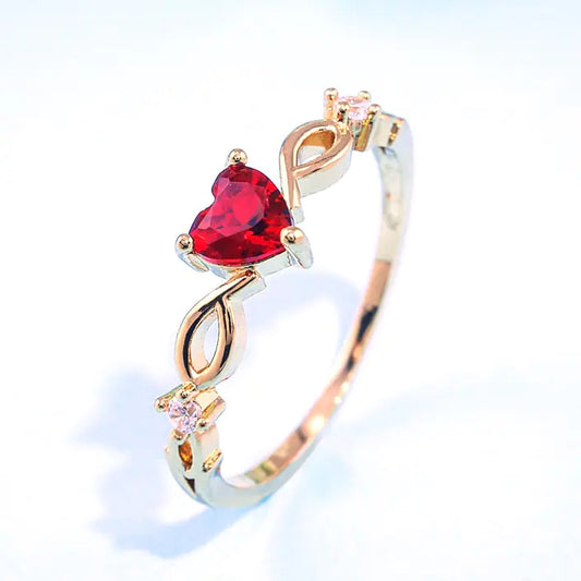 Simple Heartstone Ring