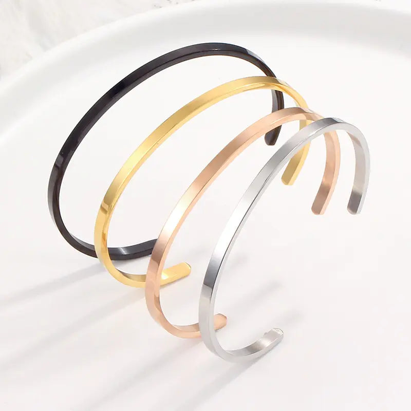 Stainless Steel Bangle Bracelet