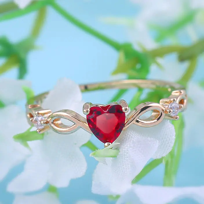 Simple Heartstone Ring