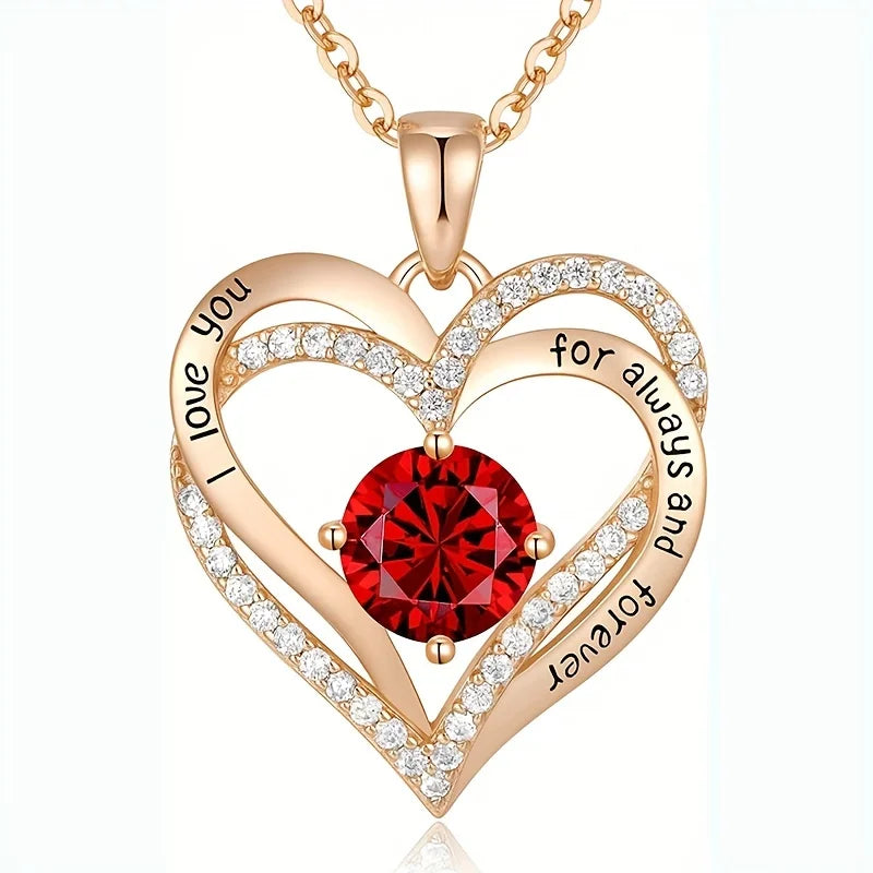 Ruby Radiance Necklace + Eternal Rose