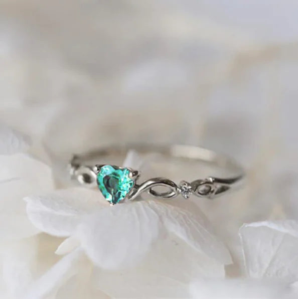 Simple Heartstone Ring